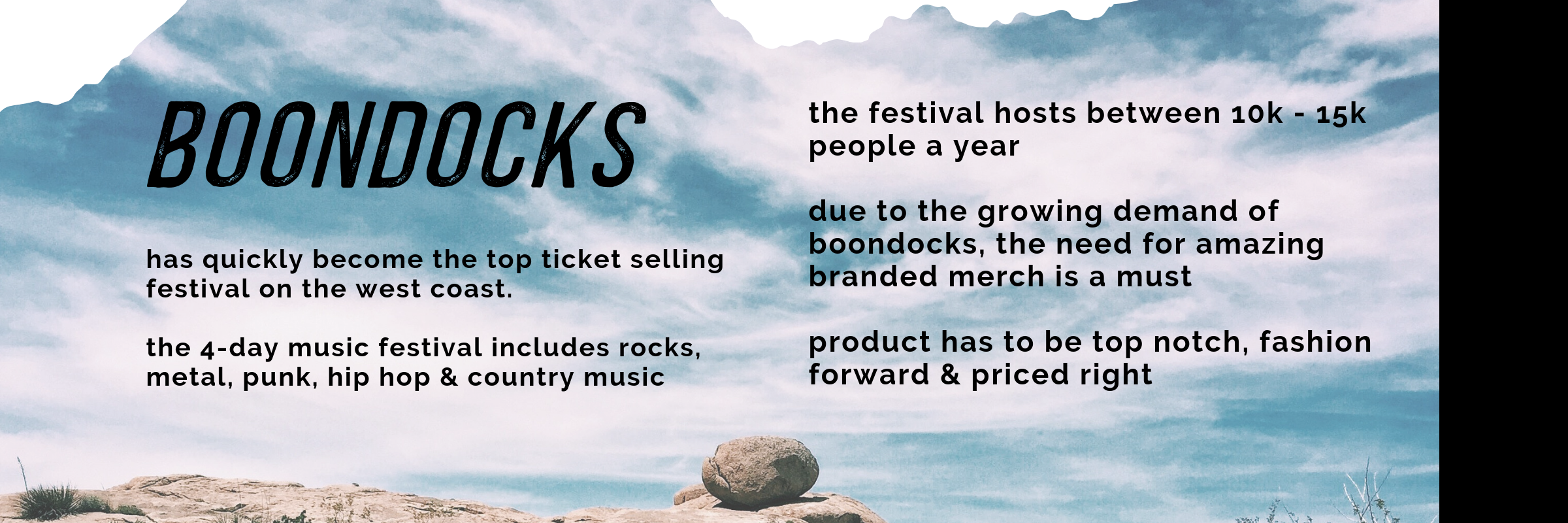 Home Boondocks Music Festival Pitch