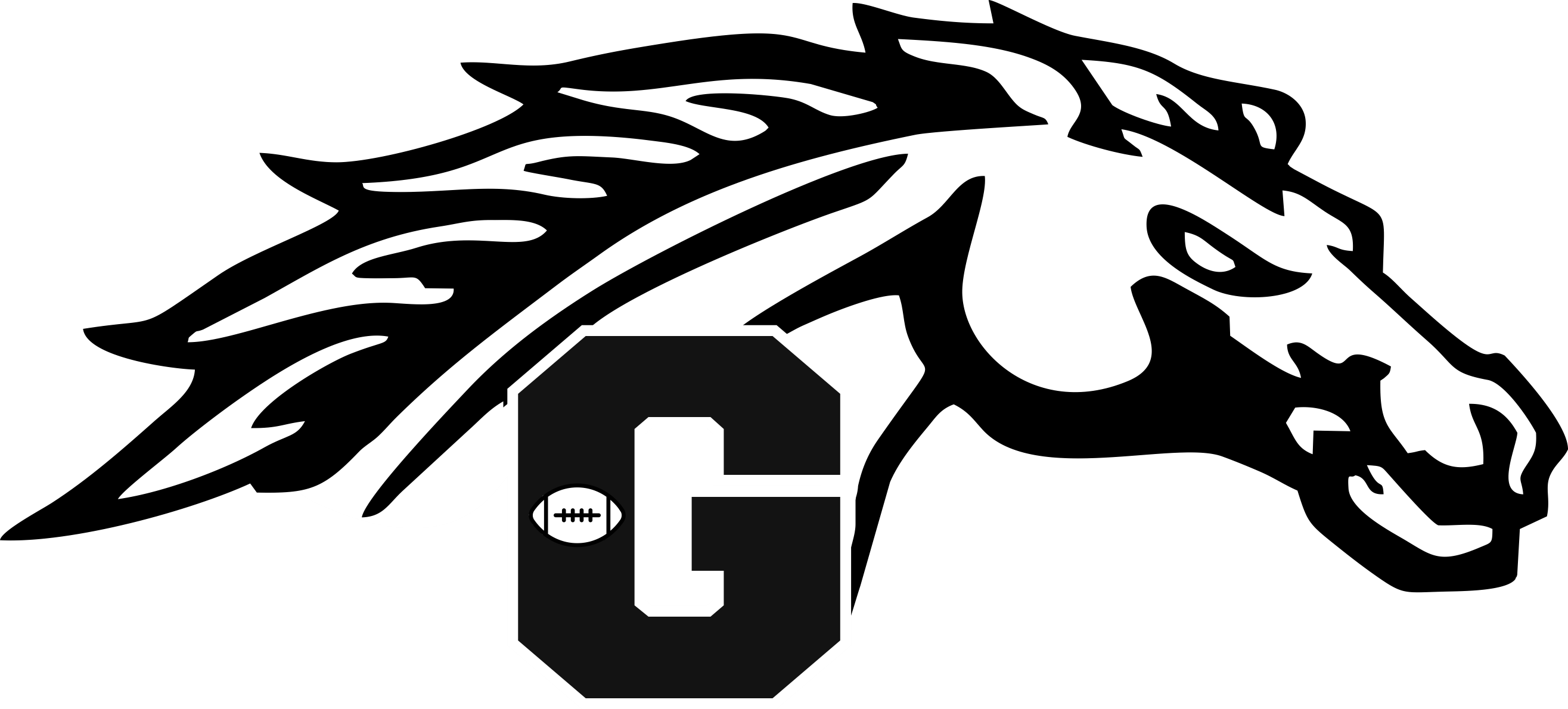 Youth Mustangs Football Mustang Logo Tee Gamber Mustangs Football